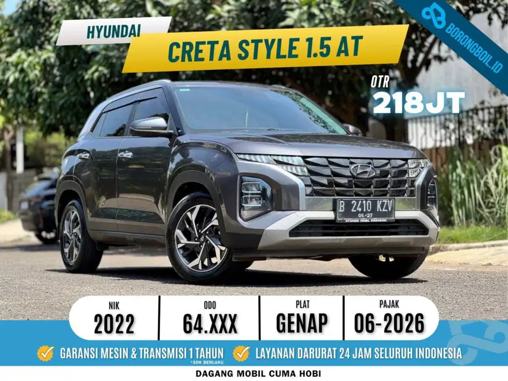Hyundai Creta Style 1.5 Matic 2022 Abu Abu