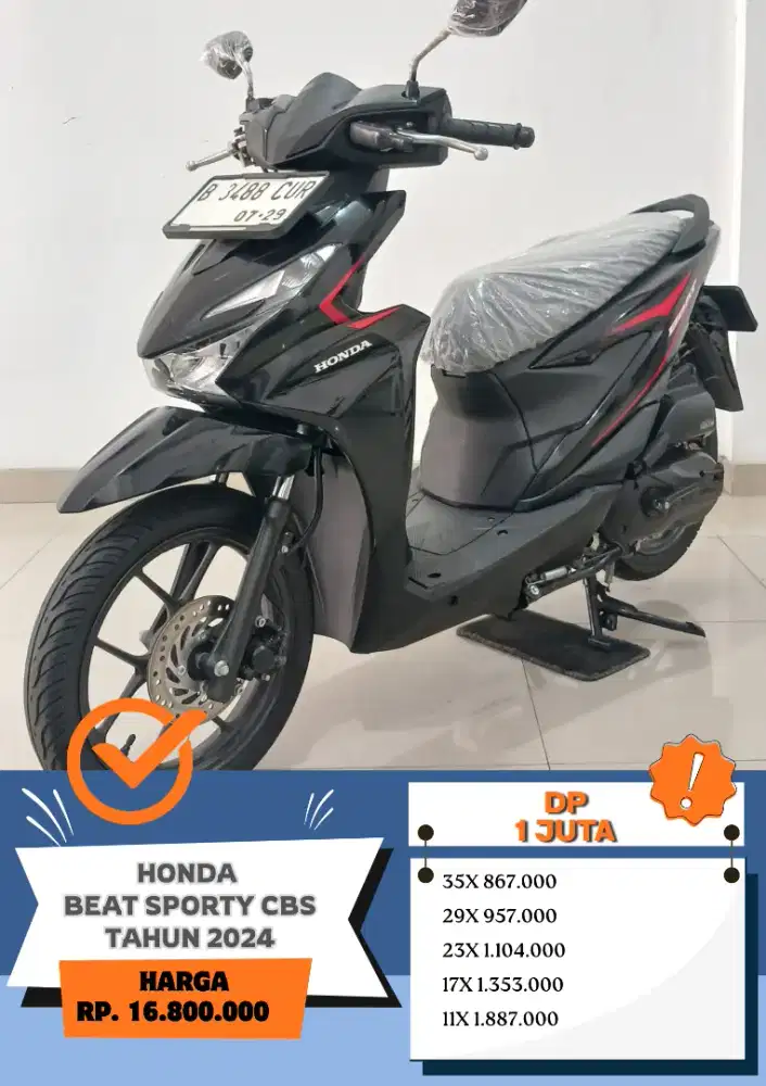 KM 5 Rb!! HONDA BEAT SPORTY CBS TAHUN 2024