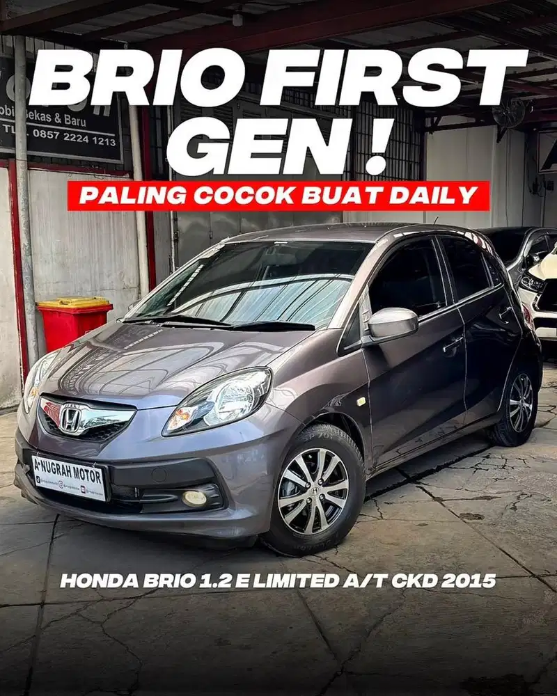 KILOMETER 50RIBU !! Honda BRIO E CKD MATIC 2015 BUKAN SATYA || ANM