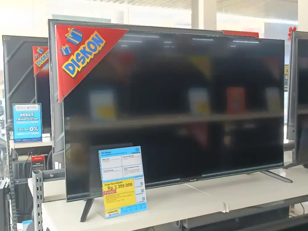 Kredit TV Sharp 43inch google tv Tanpa Dp Bunga 0