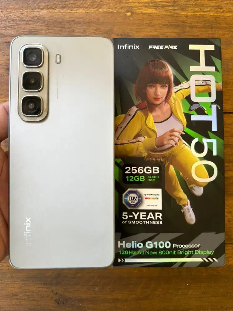 Infinix Hot 50 NFC 6+6GB 256GB 120hz 5000MAH Like New Normal BS TT