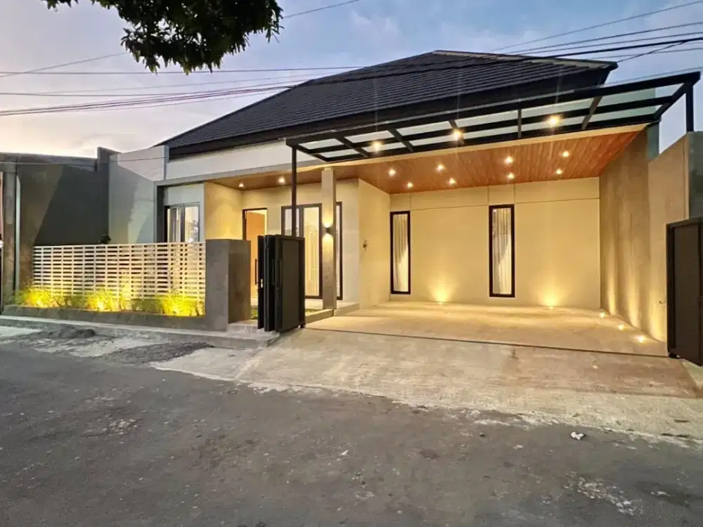 Rumah BARU Cocok Buat PENSIUN - MEWAH - FULLY FURNISHED - 1 LANTAI  dekat Pamella 7 dan Perumahan Pertamina Purwomartani Kalasan Sleman Yogyakarta