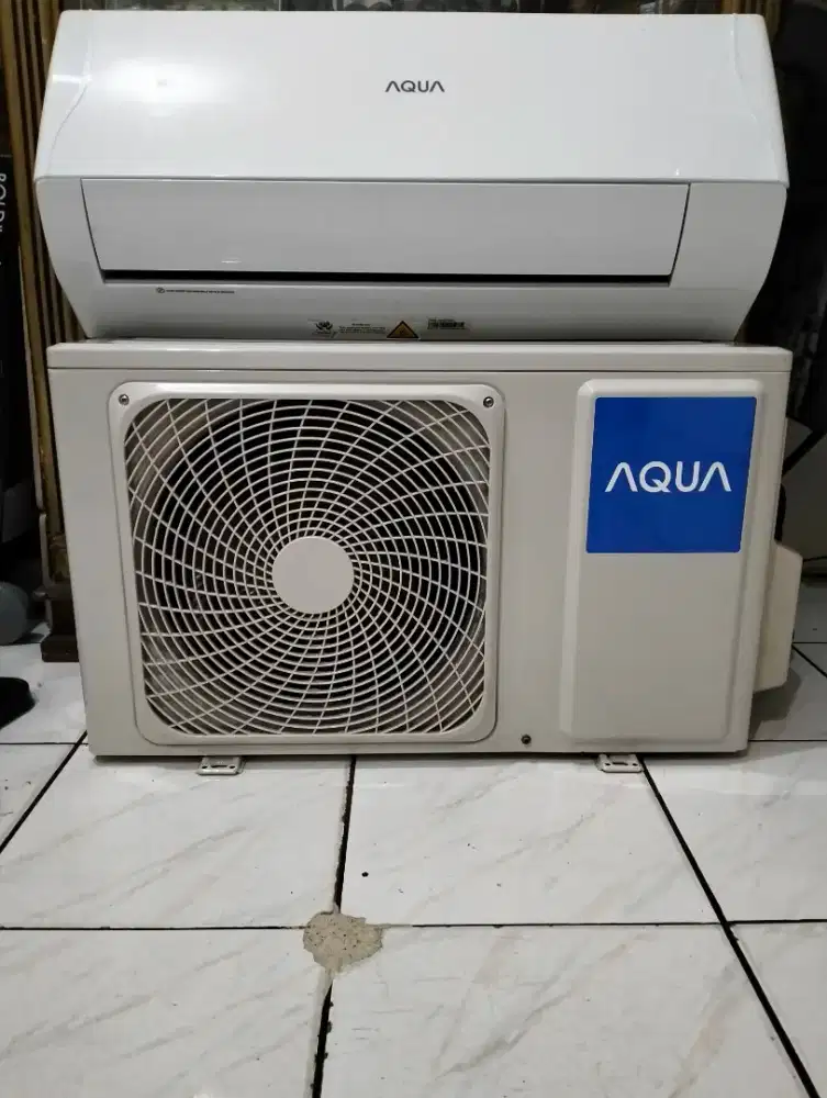 ac split 1/2 pk aqua dingin, normal,mulus