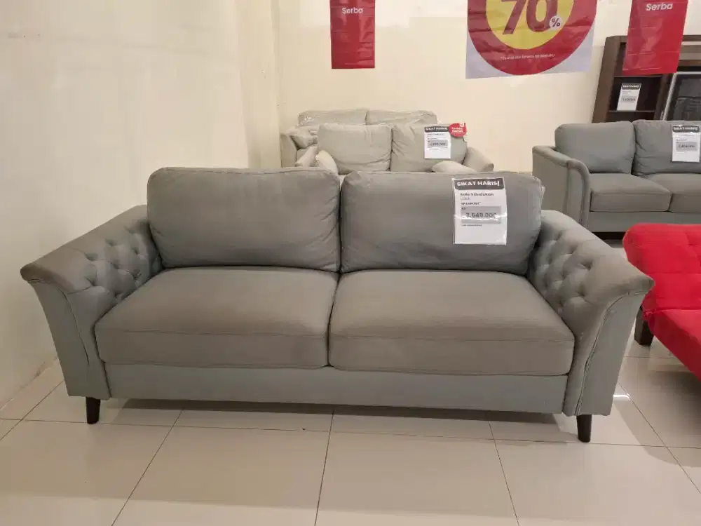 Sofa 3 Seater Ex Display Free Cuci