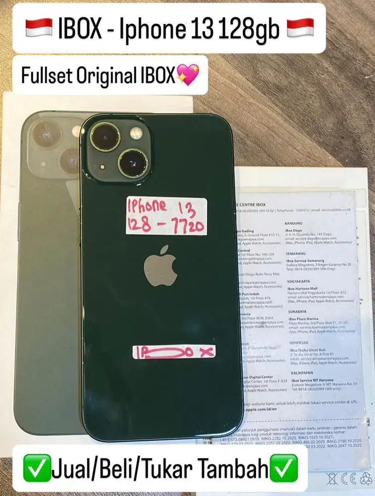 Iphone 13 128 Gb Green Resmi Ibox