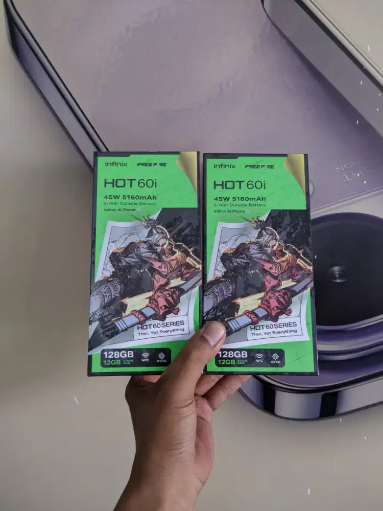 Fast respon WA Infinix Hot 60i NFC 6+6/128 Garansi resmi 1thn