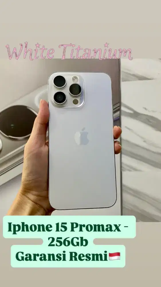 Iphone 15 promax 256gb white ibox