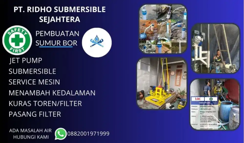 Jasa pembuatan dan service sumur bor