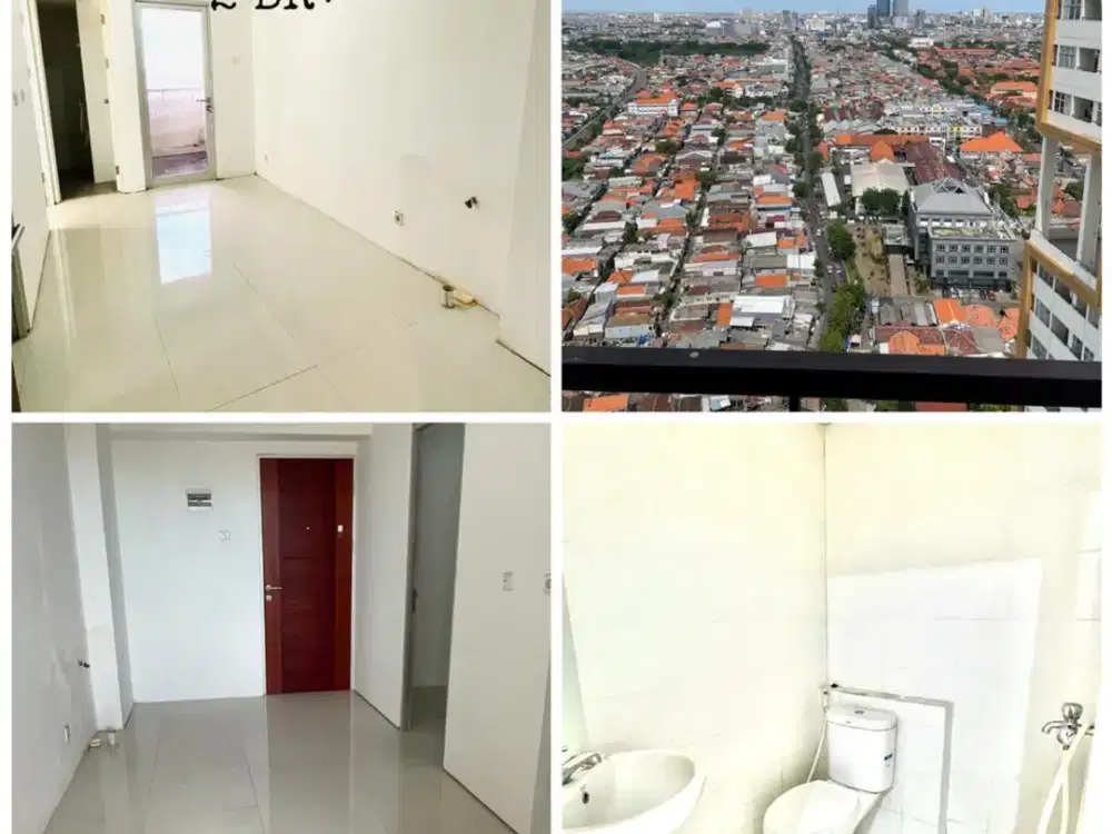 JUAL Cepat Apartemen Gunawangsa Tidar, 2BR+, Kosongan, Surabaya Pusat