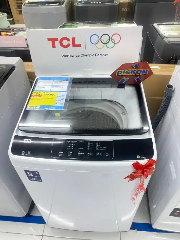 Mesin Cuci TCL TopLoading #BisaCicilanPakaiKREDIVO