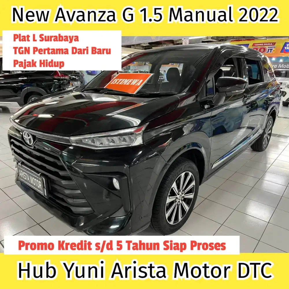 New Grand Avanza G 1.5 Manual 2022 PlatSBY TGNPertama Terawat IRITBBM