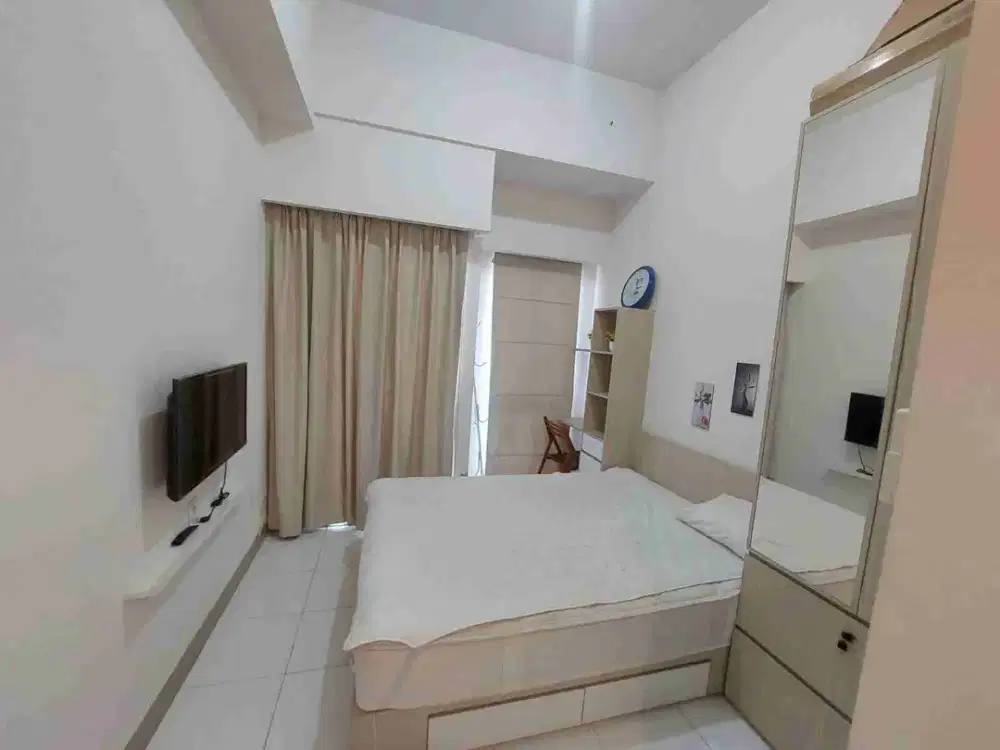Dijual murah apartemen tokyo PIK studio full furnish lantai 5 high ceiling tanpa tulang