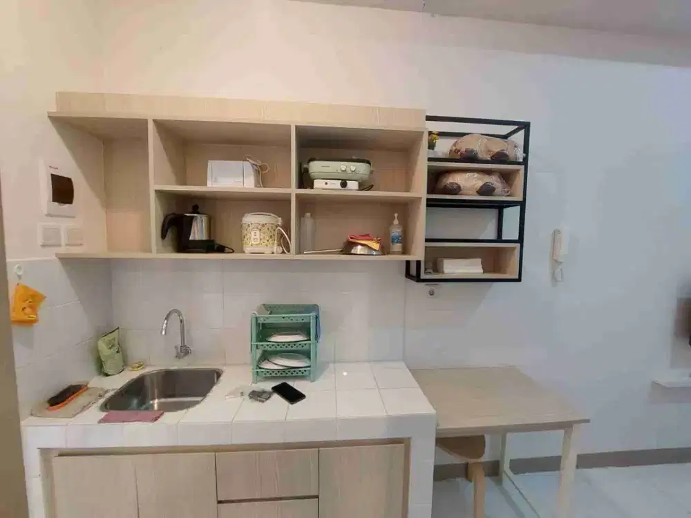 Dijual murah banget apartemen tokyo PIK studio full furnish lantai 5 high ceiling tanpa tulang