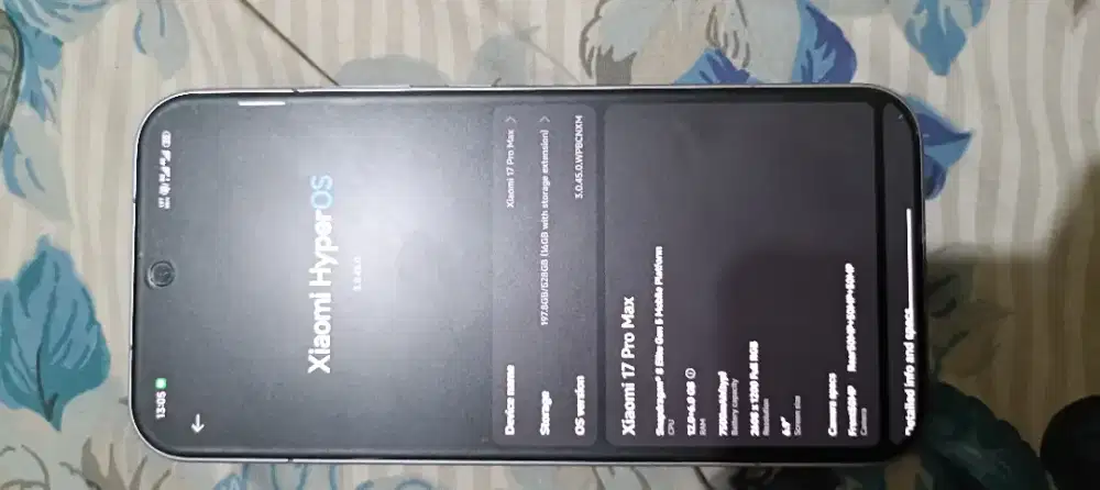 Xiaomi 17 pro max 12/512