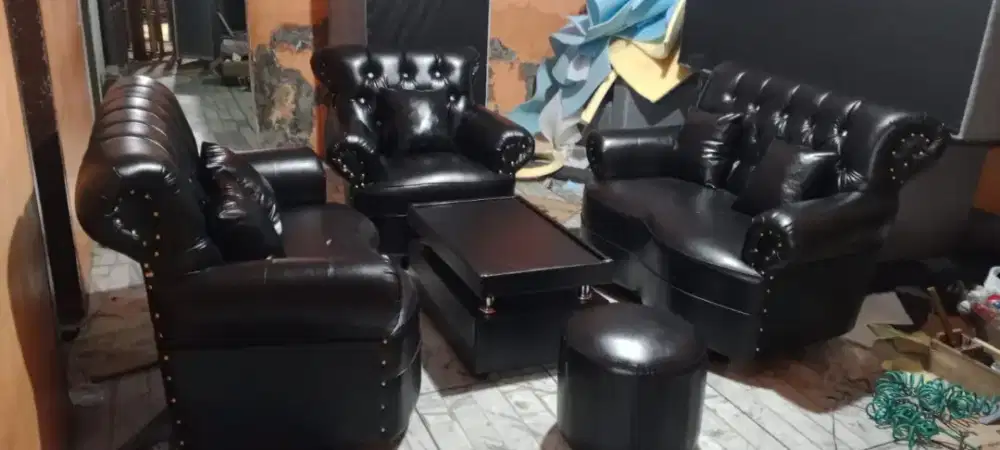 Sofa jaguar Inul 221+stool murah