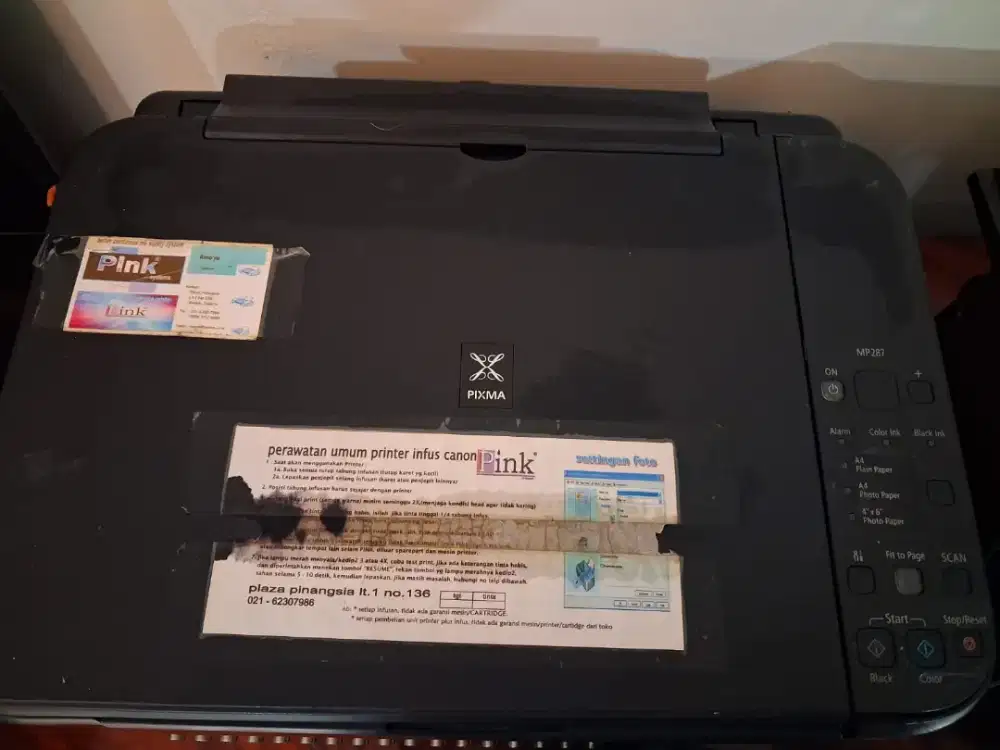 Printer Canon MP287 Scanner Print FotoCopy Warna Kondisi Prima