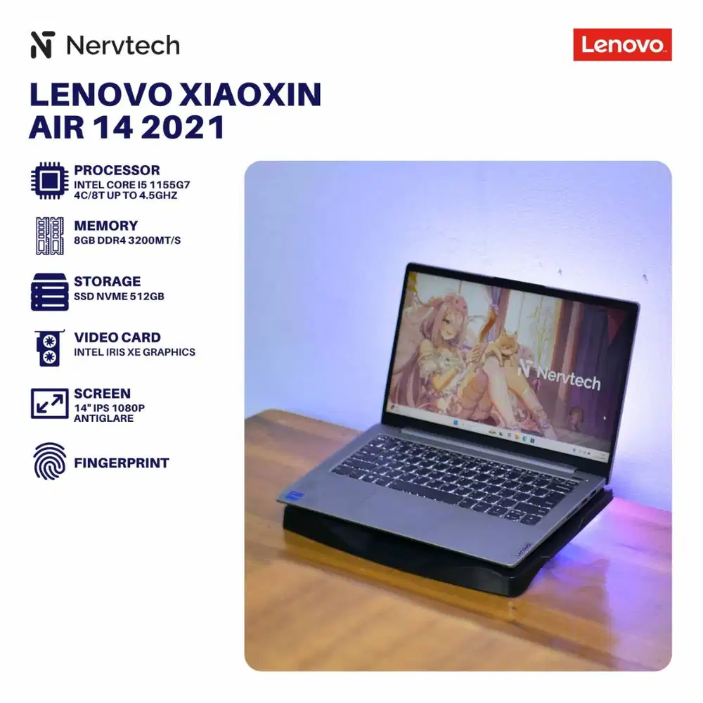 Lenovo Xiaoxin Air 14 2021 Core i5 1155G7 Gen 11 8GB/512GB FP