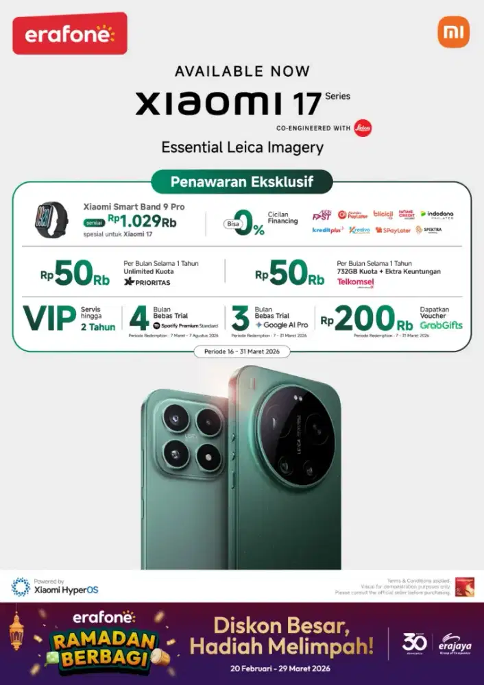 XIAOMI 17 SERIES PROMO CICILAN TANPA BUNGA