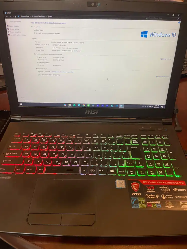 Laptop Gaming MSI