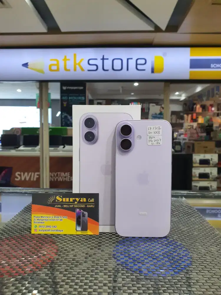 Iphone 17 256 GB Resmi iBox Lavender Garansi Panjang