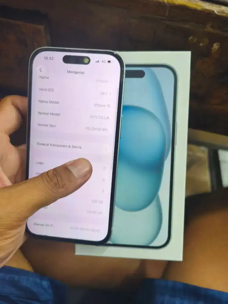 Iphone 15 128Gb 5G all operator ios terbaru ud lama pke aman bs TT