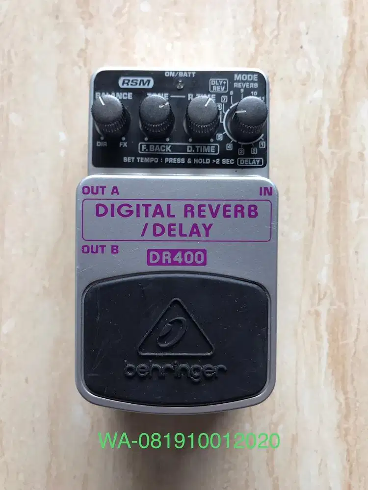 Efek Delay Reverb Behringer DR400