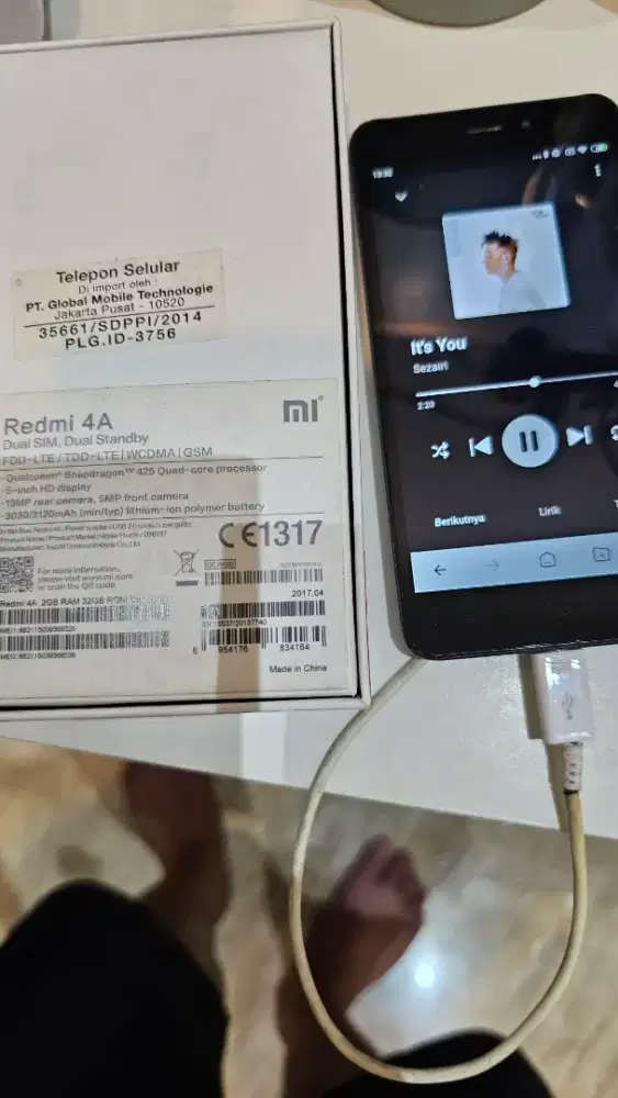 Jual cepat redmi 4a kondisi normal