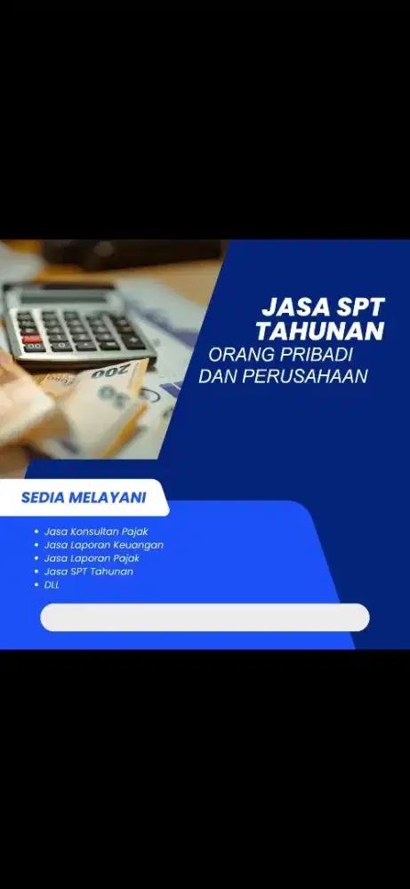 JASA PELAPORAN SPT ORANG PRIBADI DAN PERUSAHAAN