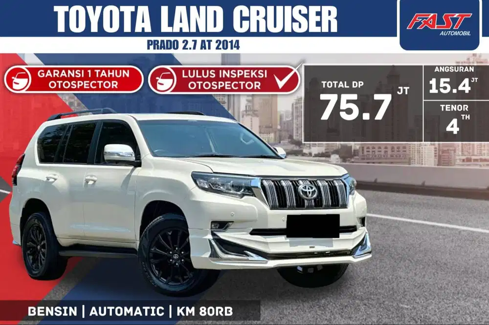TOYOTA LAND CRUISER PRADO TXL 2014 4×4 2.7 AT LOW KM.80RB