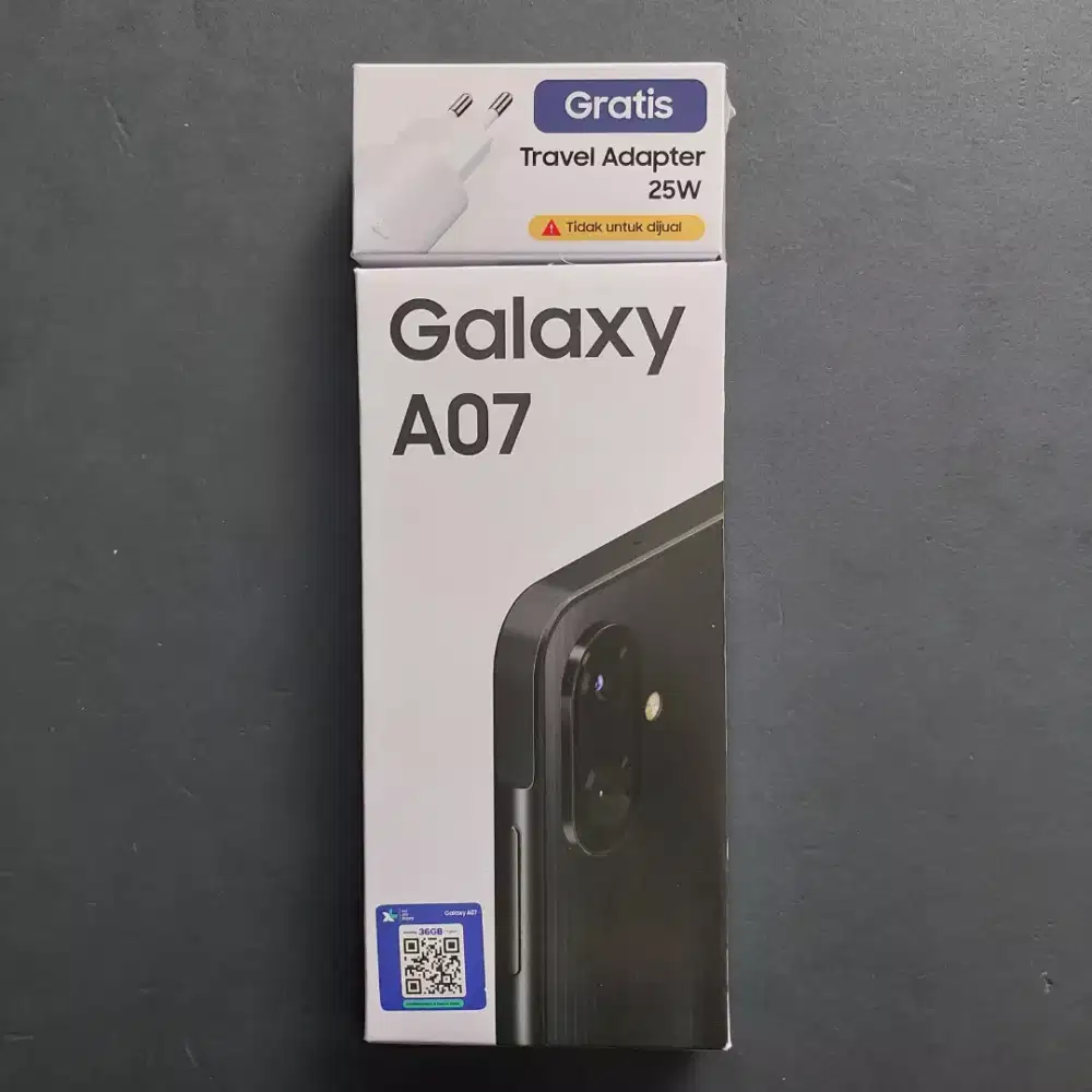 SAMSUNG GALAXY A07 BLACK 8/256GB GARANSI RESMI