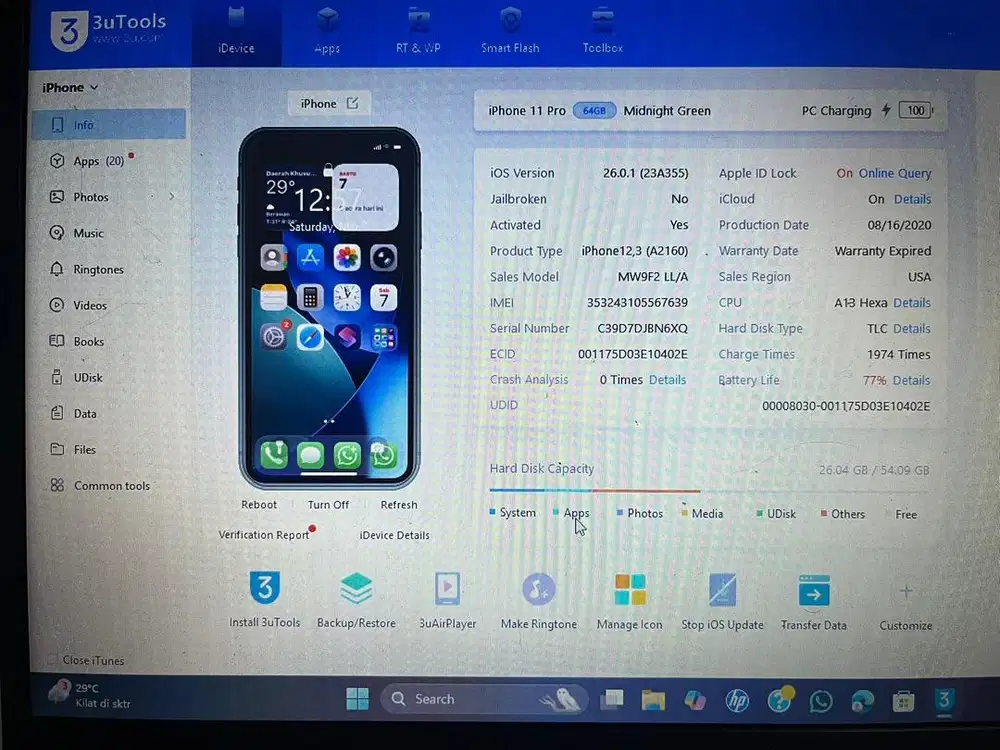 iPhone 11 PRO 64gb TERDAFTAR BEACUKAI