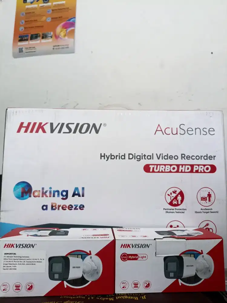 Paket HIKVISION indoor dan outdoor free pemasangan