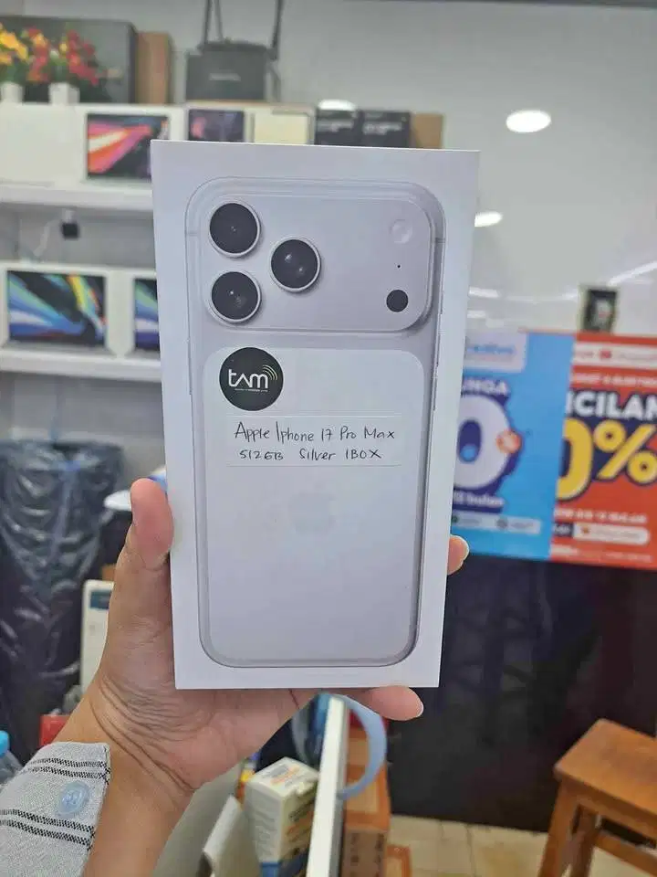 IPhone 17 Pro Max 512GB Silver New Garansi Resmi IBox