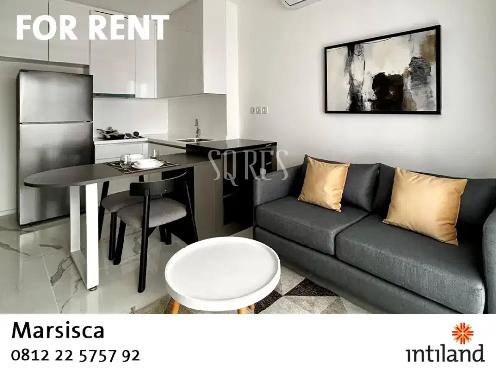 For RENT SQ Res Apartment - Fully Furnished - 1BR + Study - BRAND NEW