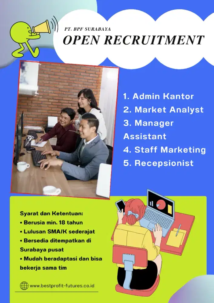open recruitment internship, part time & full time