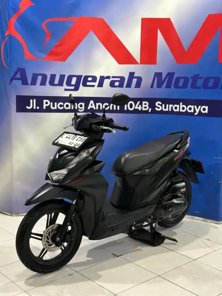 low km Honda Beat deluxe cbs iss hitam th 2023
