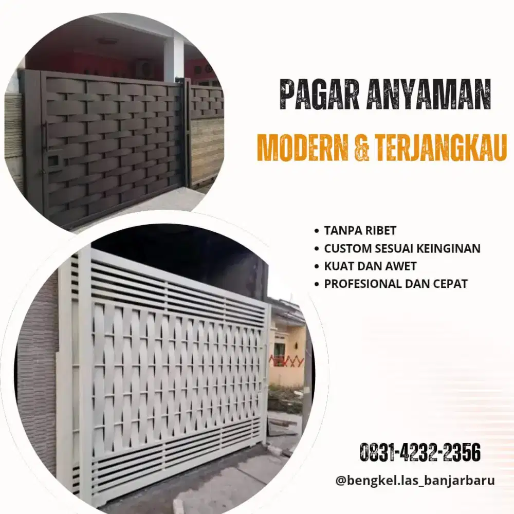 LINDUNGI KEAMANAN, PERCANTIK RUMAH DENGAN PAGAR ANYAMAN