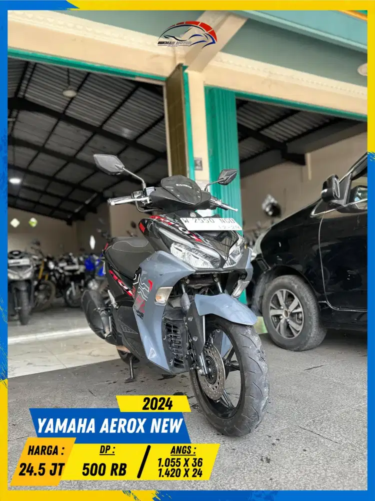 YAMAHA AEROX NEW 2024 PLAT W NEGO LURR HIKMAH MOTOR KEPUH MALANG