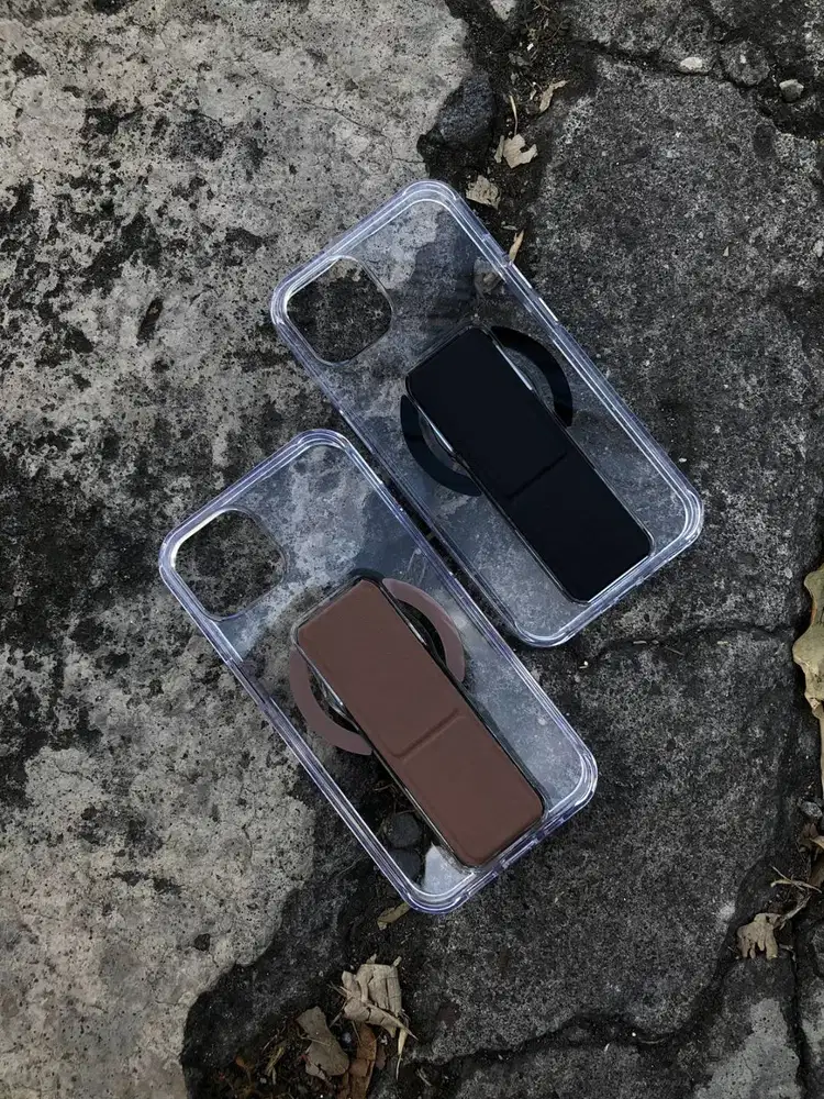 No Brandz Clear Magsafe Grip Case iPhone 13