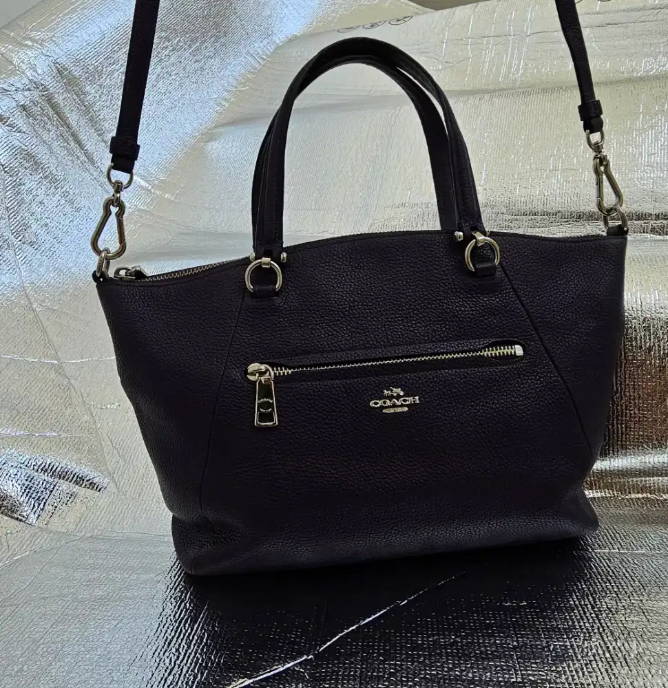 COACH PURPLE 100% ORIGINAL LEATHER BAG – MINT CONDITION