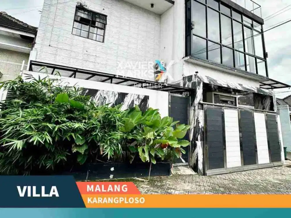 Dijual Rumah Villa Premium Mewah 9 KT + Kolam Renang di Kec. Karangploso Kab. Malang