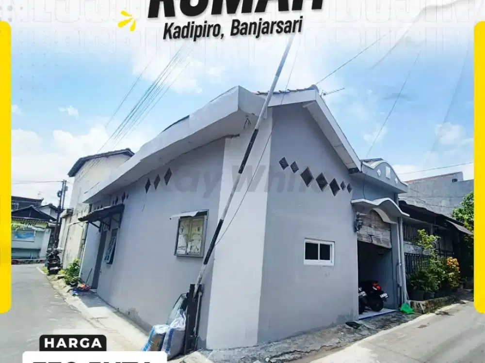 Rumah 2kamar Siap huni dekat kampus Unisri Kadipiro banjarsari Solo