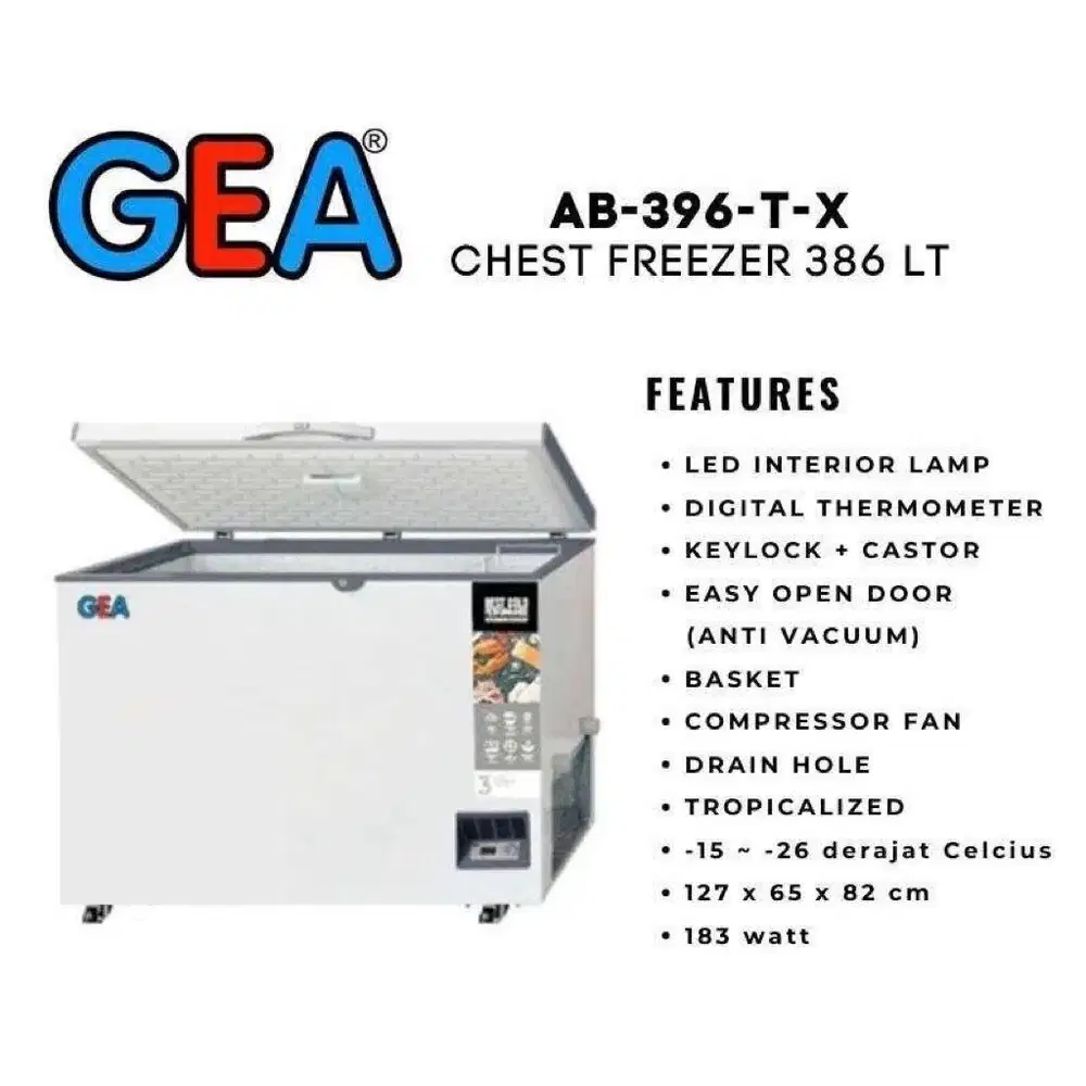 Freezer GEA AB 396 TX