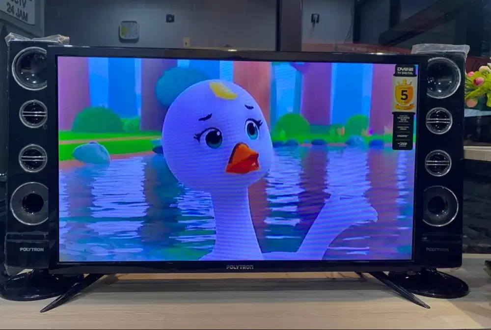 TV Polytron 32Inc Speaker Tower Digital Tidak Perlu STB