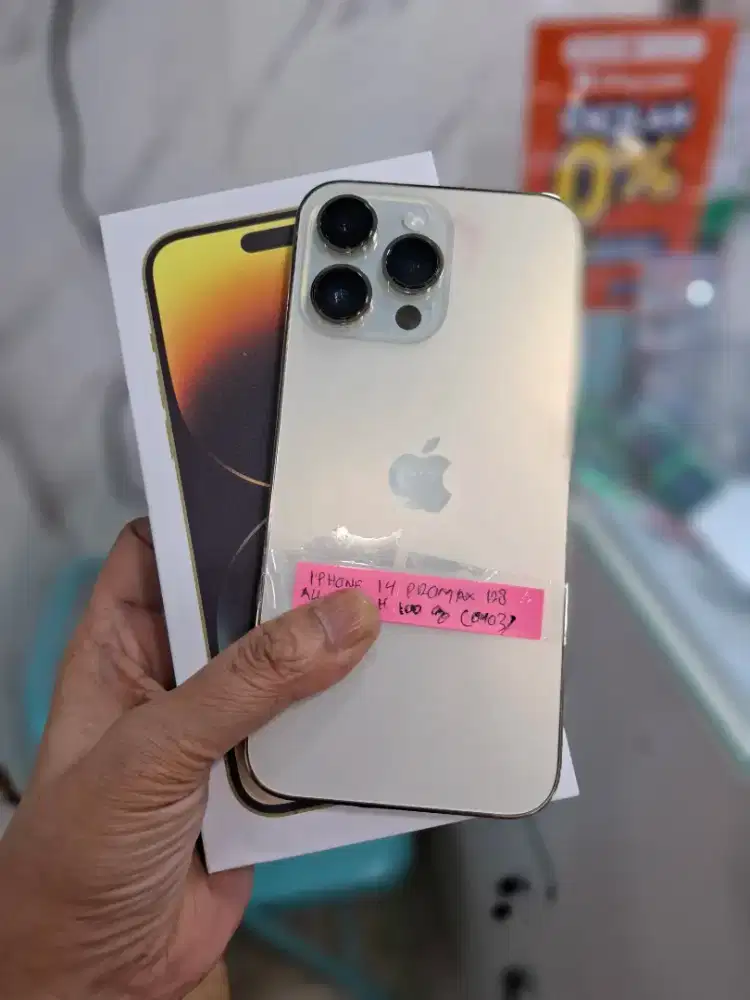IPHONE 14 PROMAX 128GB ALL OPERATOR BH 100% GOLD