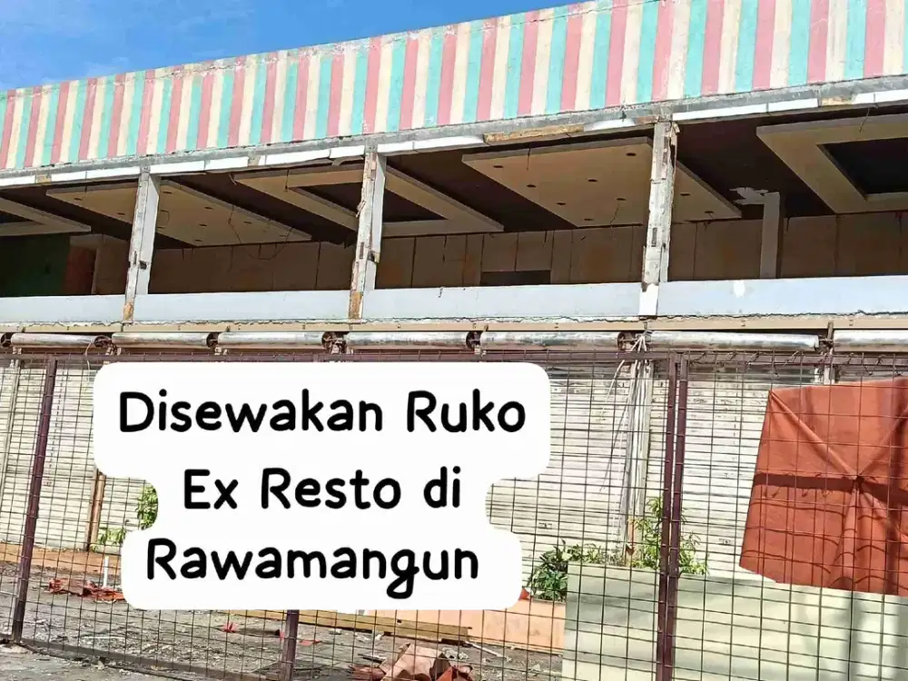 Disewakan Ruko Strategis Siap Huni di Rawamangun Jakarta Timur