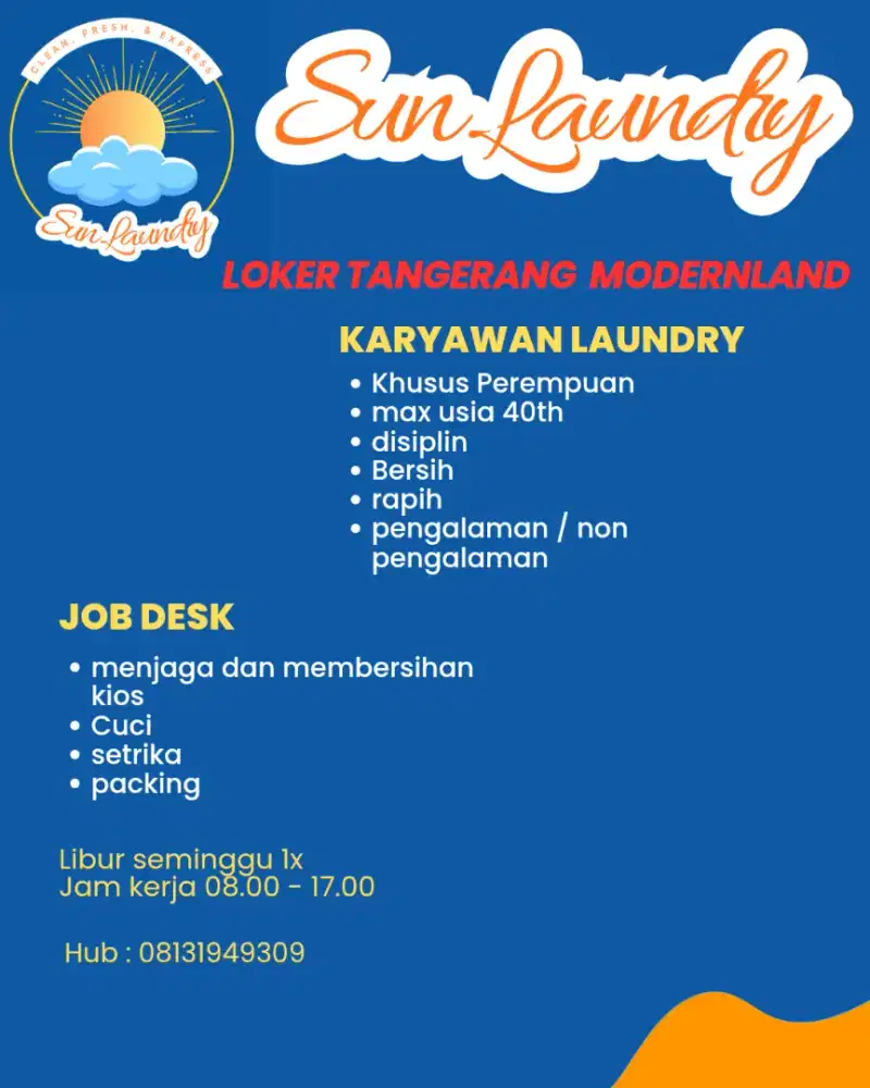 Loker karyawan laundry