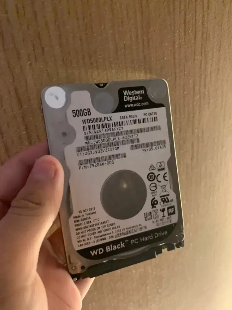 Harddisk laptop 500gb western digital WD