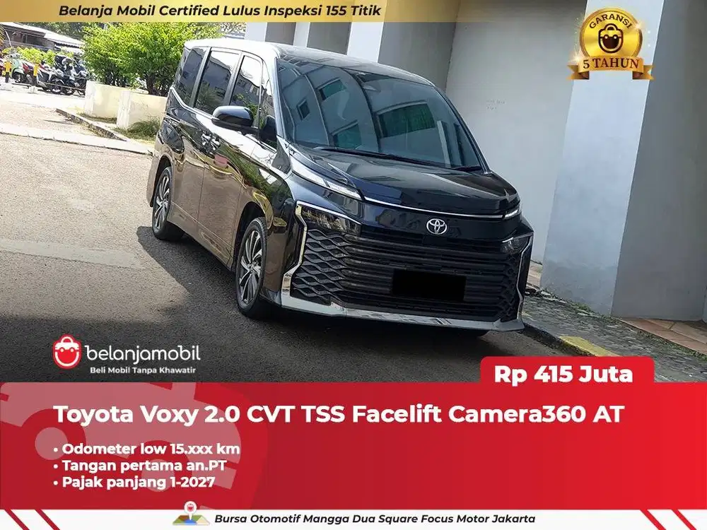 [ LOW KM 15RB ] Toyota Voxy 2.0 CVT TSS Facelift 2023 2024