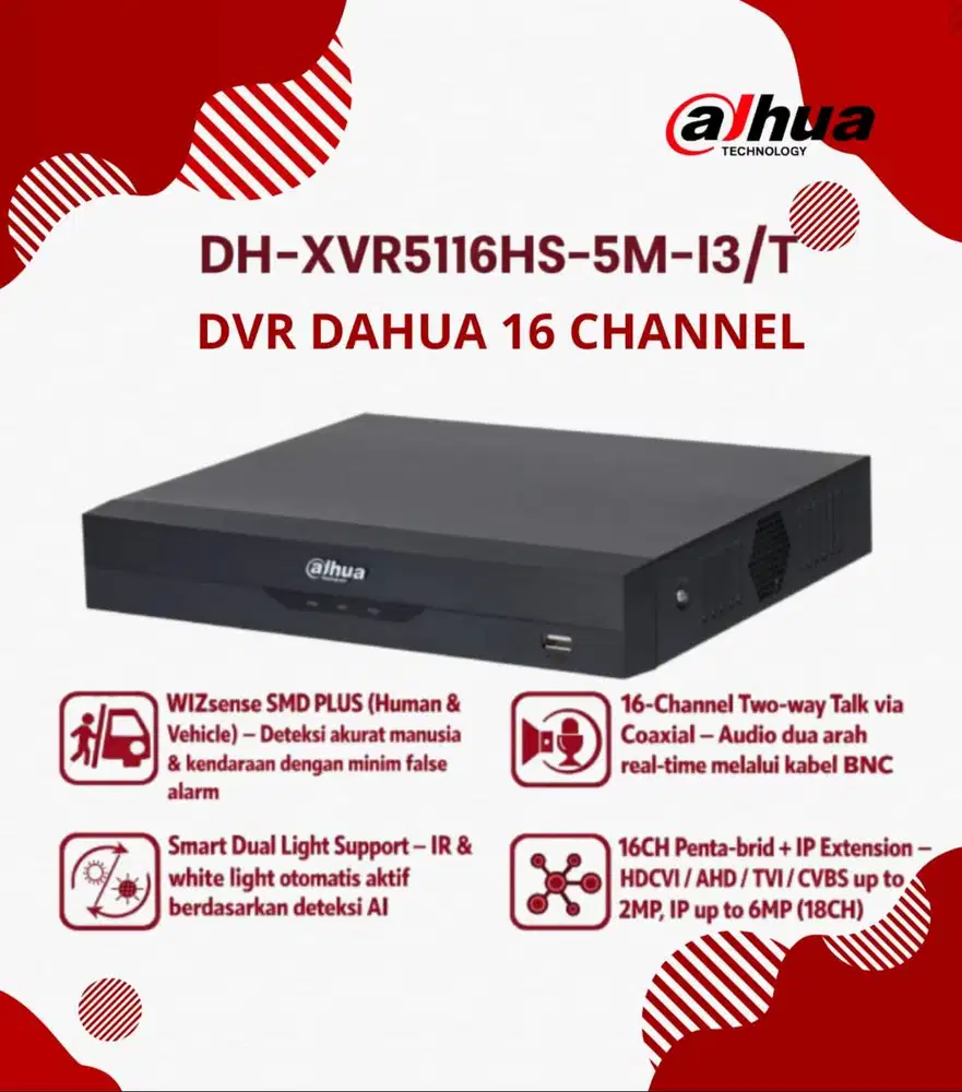DVR DAHUA XVR5116HS-I3/T